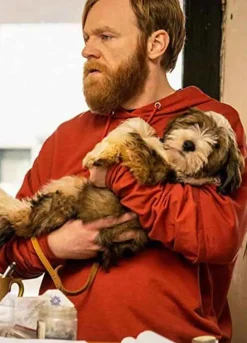 FRANK OF IRELAND (FRANK) BRIAN GLEESON RED COTTON HOODIE
