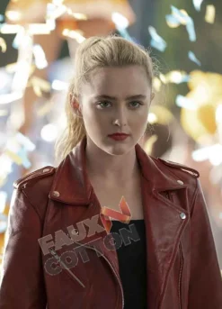 Freaky (Millie) Kathryn Newton Red Leather Jacket