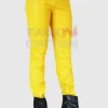 Freddie Mercury Yellow Leather Pant