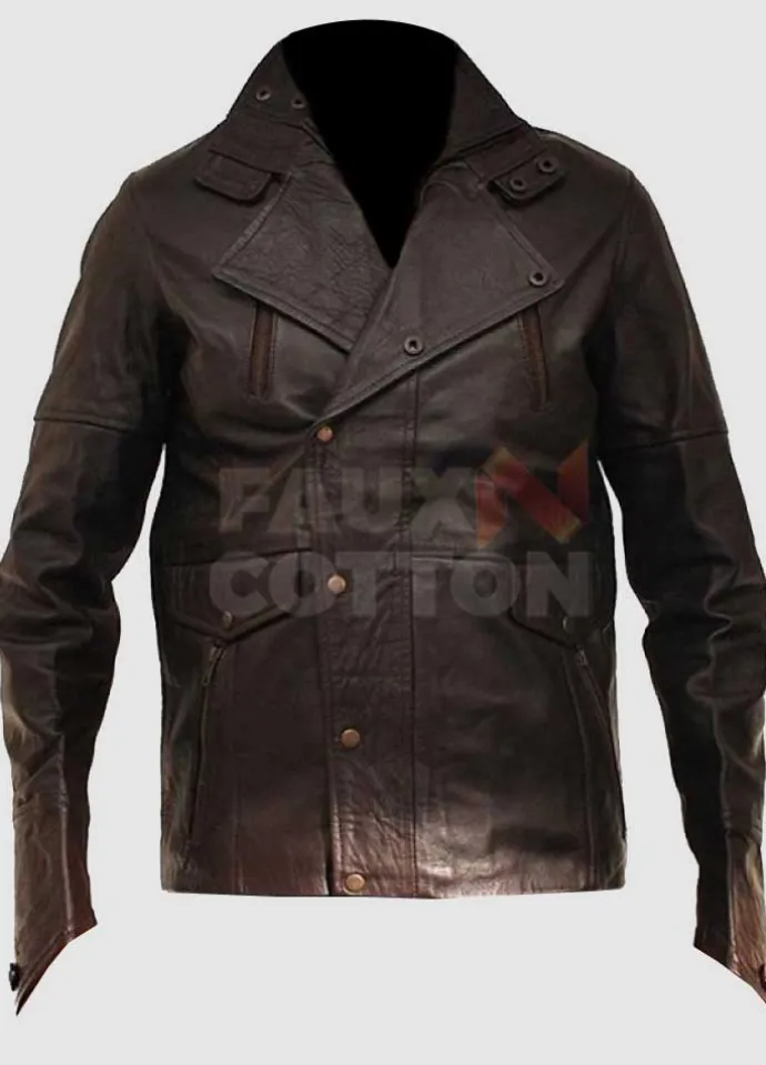 From Paris With Love John Travolta ( Charlie Wax ) Leather Jacket
