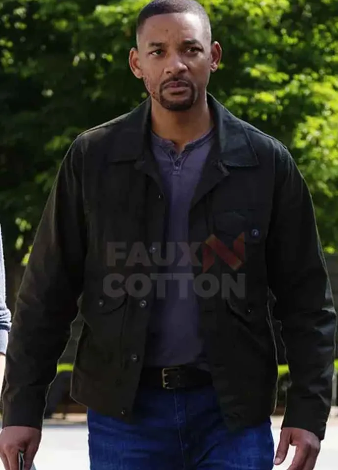 Gemini Man Will Smith Black Jacket