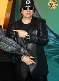 Gene Simmons Godzilla Premiere Black Leather Jacket