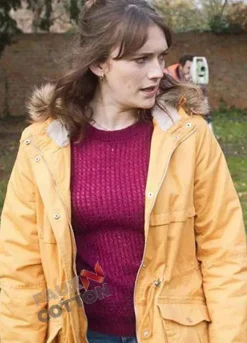 Ghosts (Alison Cooper) Charlotte Ritchie Yellow Cotton Jacket