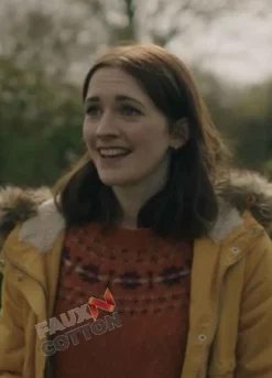 Ghosts (Alison Cooper) Charlotte Ritchie Yellow Cotton Jacket