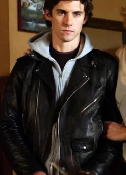 GILMORE GIRLS (JESS MARIANO) MILO VENTIMIGLIA LEATHER JACKET