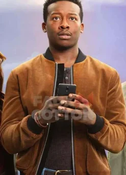 God Friended Me Brandon Micheal Hall Suede Jacket
