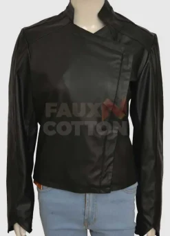 Gotham Jessica Lucas Black Leather Jacket