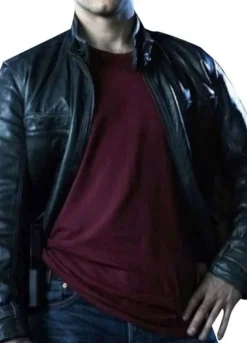 GRIMM (NICK BURKHARDT) DAVID GIUNTOLI LEATHER JACKET