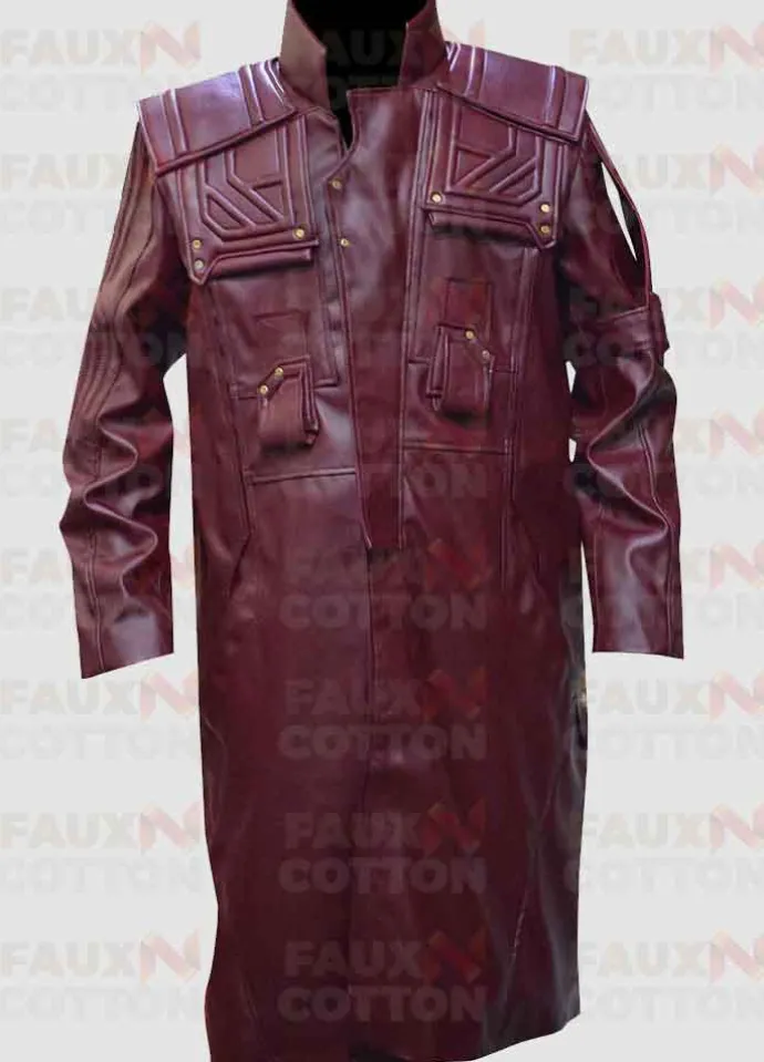 Guardians of the Galaxy Vol 2 Peter Quill Leather Coat