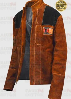 Han Solo A Star Wars Story Brown Suede Jacket