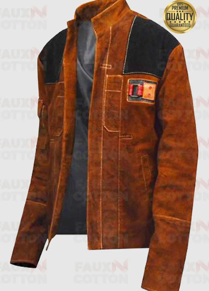 Han Solo A Star Wars Story Brown Suede Jacket