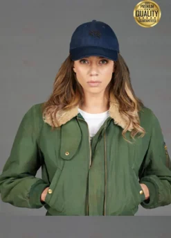 Hannah John-Kamen The Stranger Green Bomber Jacket