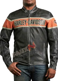 Harley Davidson Victory Lane Black Leather Jacket