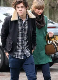 HARRY EDWARD STYLES BROWN COTTON JACKET