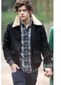 HARRY EDWARD STYLES BROWN COTTON JACKET