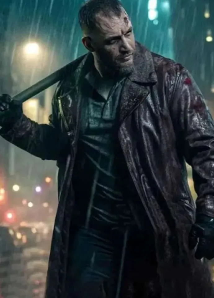 HAVOC 2025 Tom Hardy Brown Trench Coat