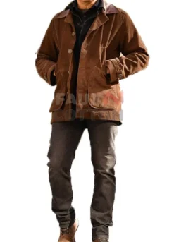 Hawkeye 2021 Jeremy Renner (Clint Barton) Brown Leather Jacket