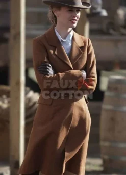 Hell On Wheels Dominique McElligott Brown Coat