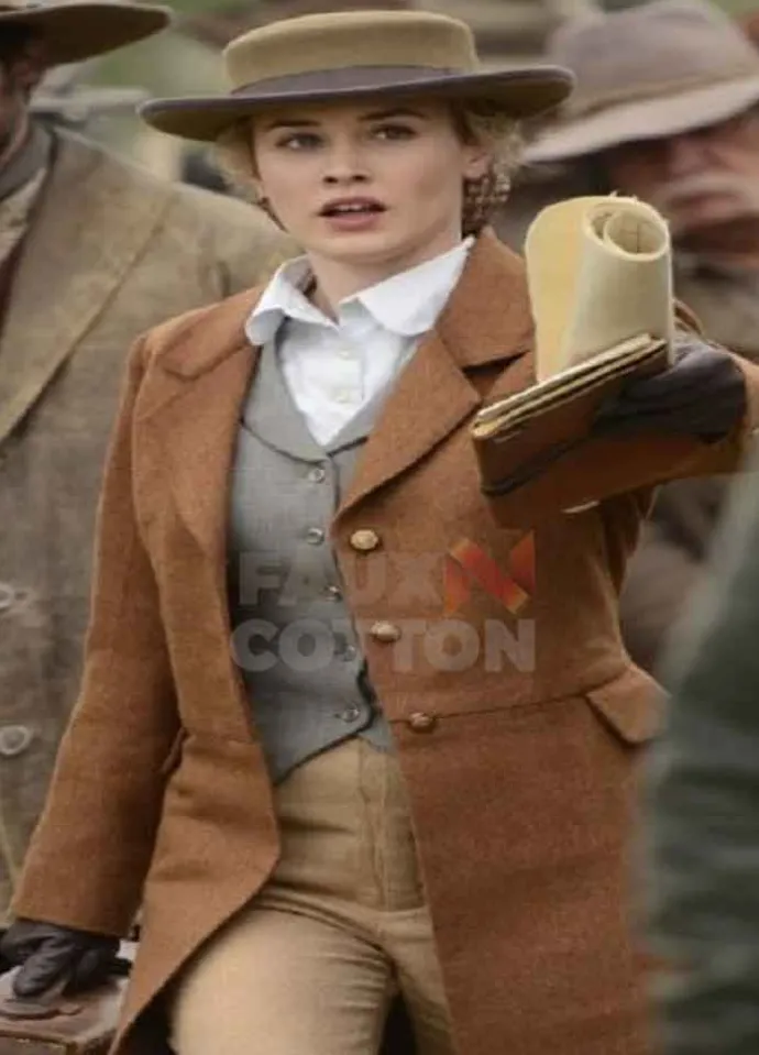 Hell On Wheels Dominique McElligott Brown Coat