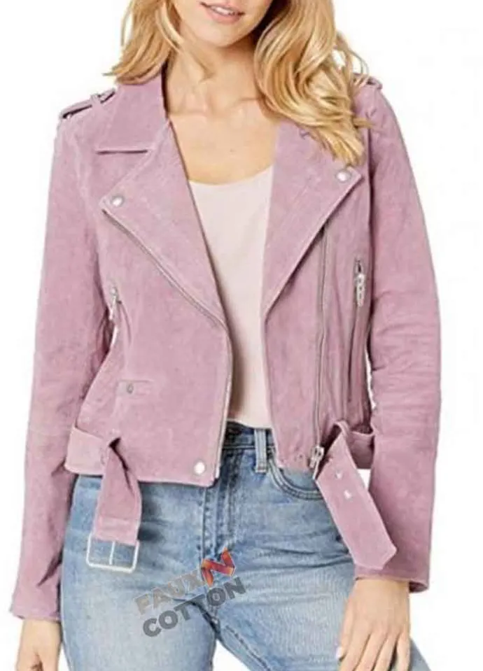 HIGH SCHOOL MUSICAL (NINI) OLIVIA RODRIGO PINK LEATHER JACKET