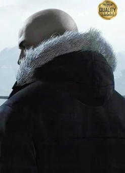 Hitman Agent 47 Black Fur Jacket