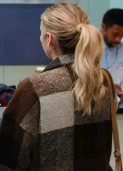 HOLIDATE (SLOANE) EMMA ROBERTS BROWN WOOL JACKET