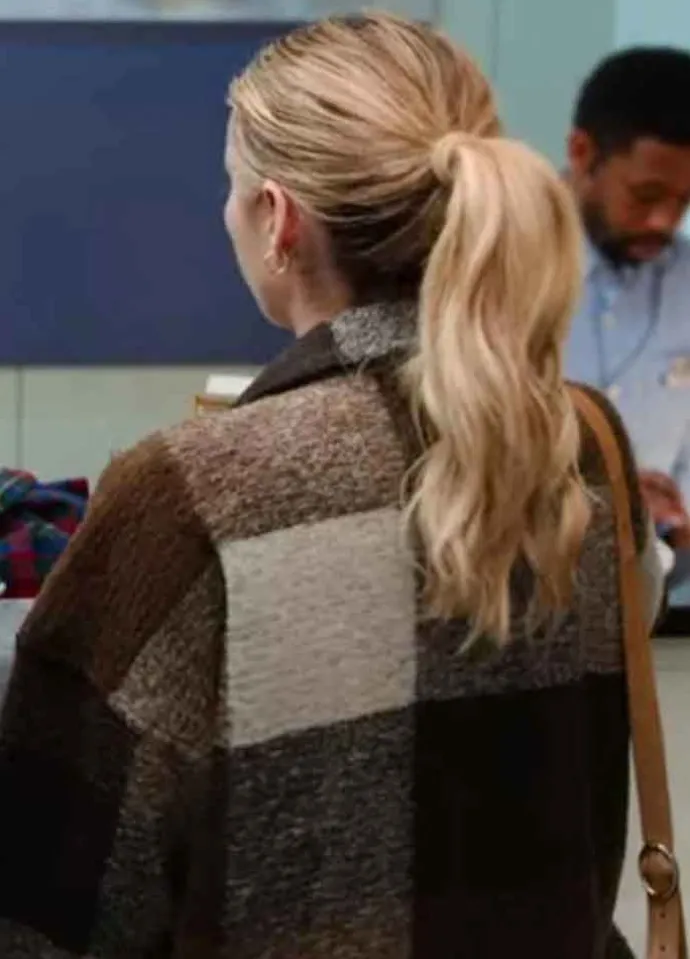 HOLIDATE (SLOANE) EMMA ROBERTS BROWN WOOL JACKET