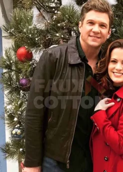 Holiday for Heroes Matt Evans Brown Leather Jacket