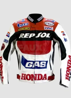 Honda Repsol Racing Motorcycle Leather Jacket