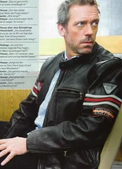HOUSE HUGH LAURIE (DR GREGORY HOUSE) LEATHER JACKET