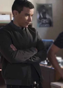 HOW TO GET AWAY WITH MURDER (OLIVER HAMPTON) CONRAD RICAMORA GREY COTTON JACKET