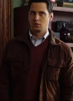HOW TO GET AWAY WITH MURDER MATT MCGORRY BROWN JACKET