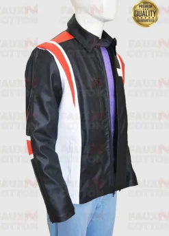 HUGH JACKMAN EDDIE THE EAGLE LEATHER JACKET