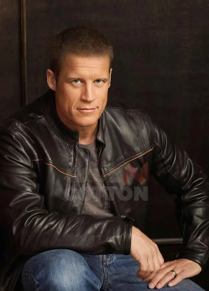 Human Target Mark Valley Black Leather Jacket