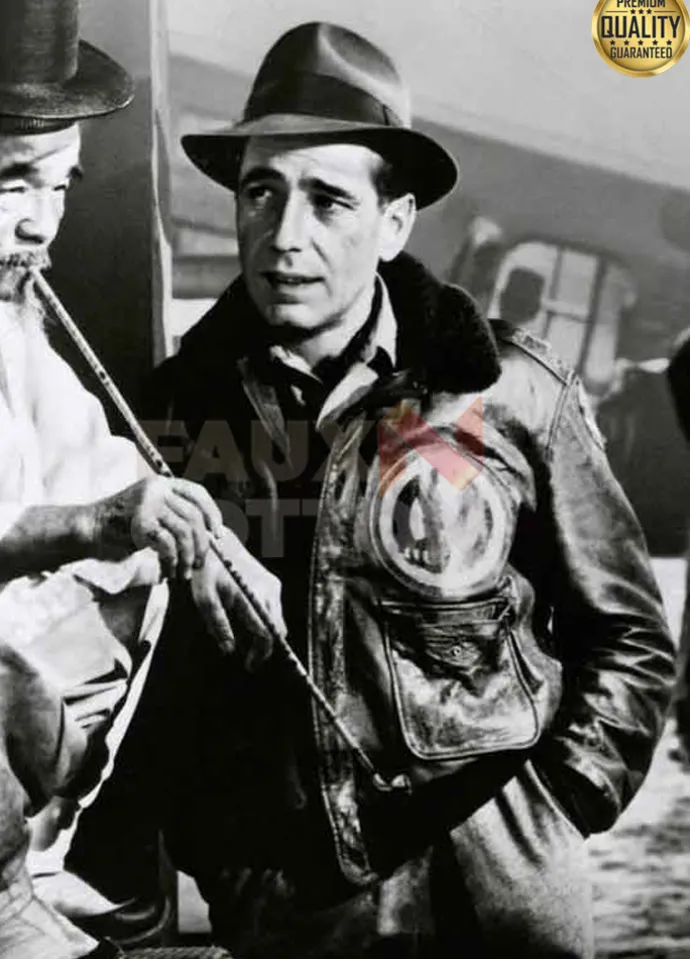 Humphrey Bogart Tokyo Joe Black Bomber Jacket