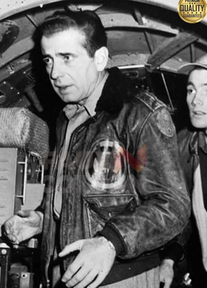 Humphrey Bogart Tokyo Joe Black Bomber Jacket