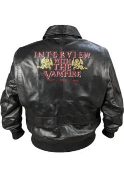 INTERVIEW WITH THE VAMPIRE CREW BLACK LEATHER JACKET