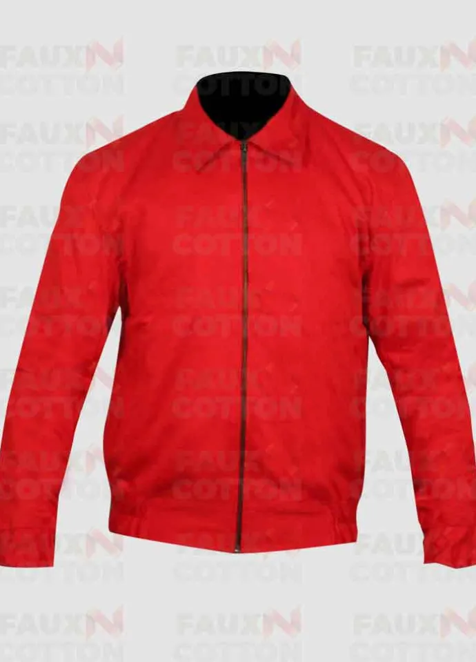 JAMES DEAN REBEL WITHOUT A CAUSE RED LEATHER JACKET