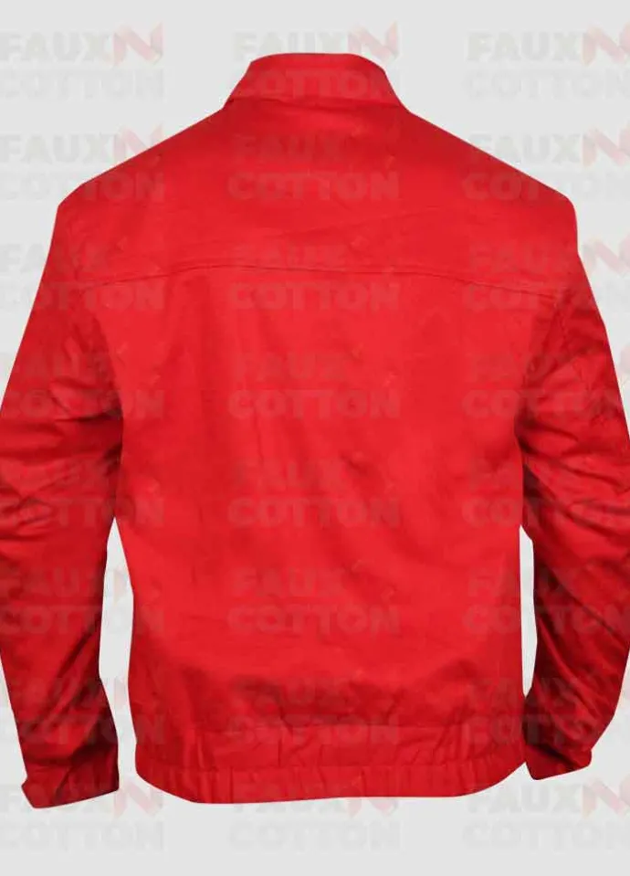 JAMES DEAN REBEL WITHOUT A CAUSE RED LEATHER JACKET