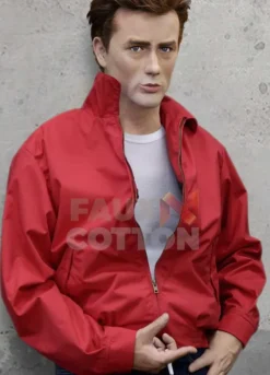 JAMES DEAN REBEL WITHOUT A CAUSE RED LEATHER JACKET