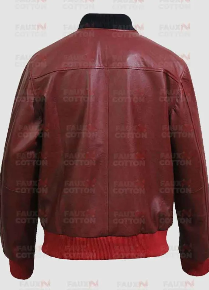 Jamie Foxx Red Leather Jacket