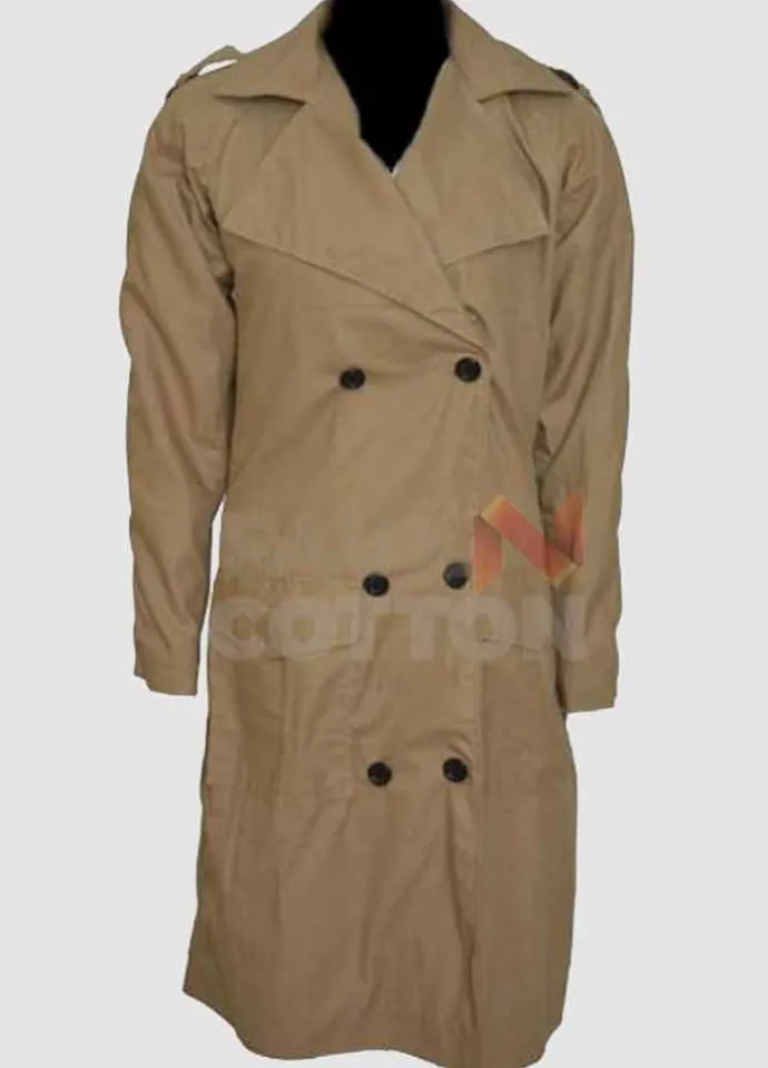 Jennifer Lopez Light Brown Trench Coat