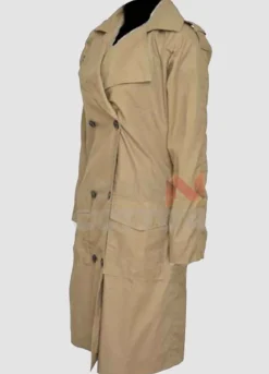 Jennifer Lopez Light Brown Trench Coat