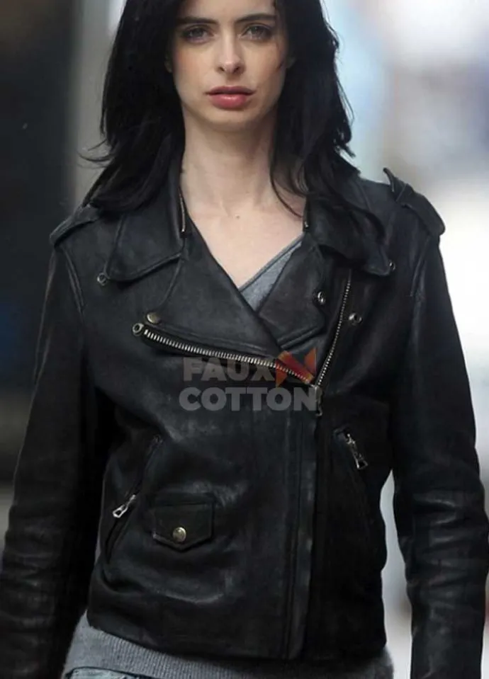 Jessica Jones Krysten Ritter Biker Leather Jacket