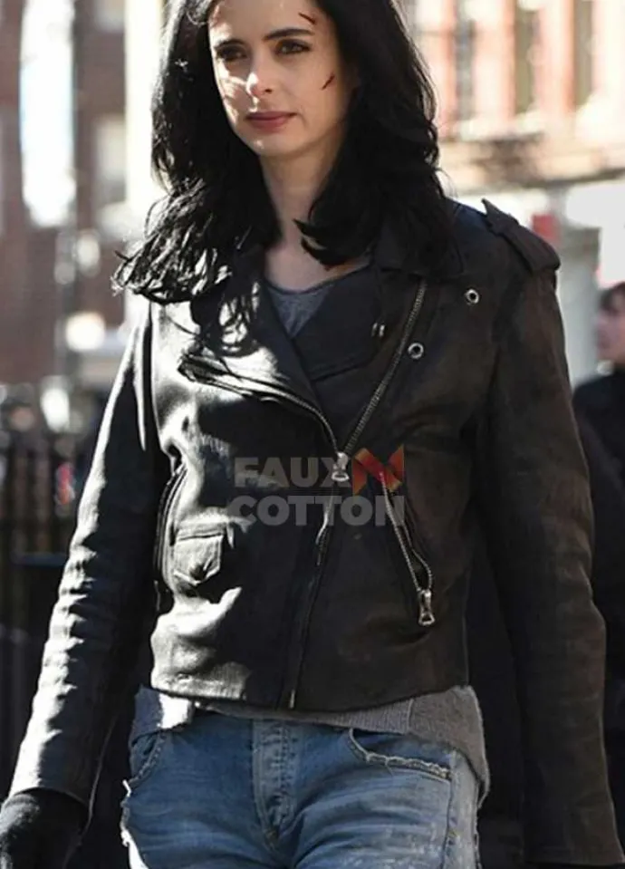 Jessica Jones Krysten Ritter Biker Leather Jacket