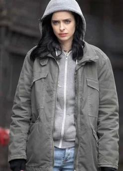 Jessica Jones (Krysten Ritter) Jessica Jones Grey Cotton Jacket