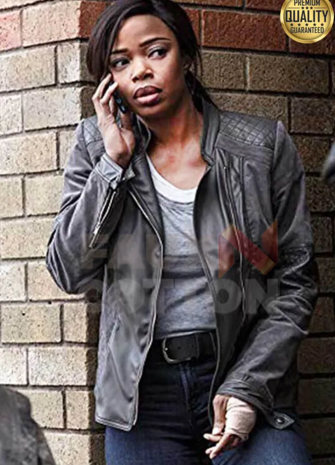 Jill Marie Jones Ash vs Evil Dead Amanda Fisher Black Leather Jacket