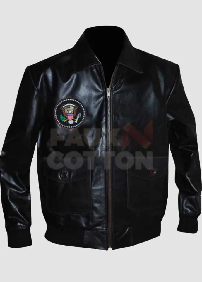 John F Kennedy Bomber Leather Jacket