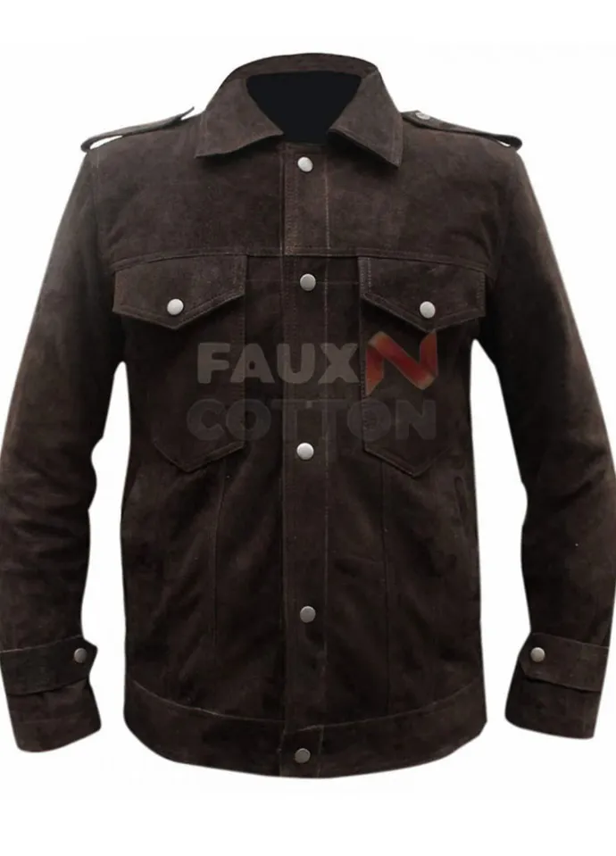 John Lennon The Beatles Rubber Soul Suede Leather Jacket