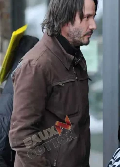 John Wick Keanu Reeves Brown Leather Jacket